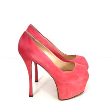 Giuseppe Zanotti Italy Coral Open Peep Toe Platform Heels Size 38.5 US 8.5