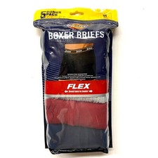 Men's Dickies 5-Pack Cotton Contour Pouch Boxer Briefs Multi Color - XL 40-42 