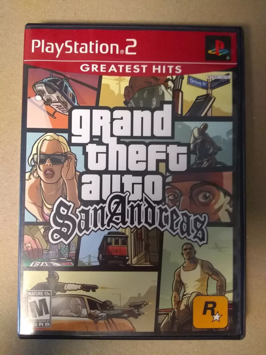 GRAND THEFT AUTO GTA SAN ANDREAS (PLAYSTATION 2 PS2)