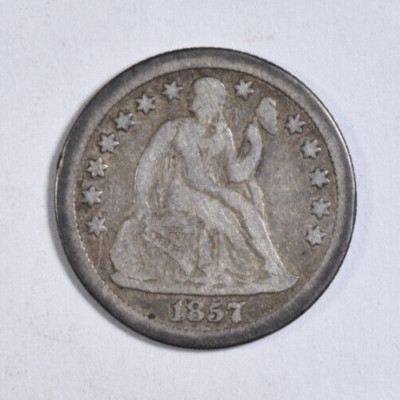 1857-O SEATED LIBERTY DIME ~ NICE SOLID PROBLEM-FREE VF!