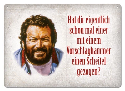Bud Spencer & Terence Hill * VORSCHLAGHAMMER SCHEITEL * Blechpostkarte 302/C008