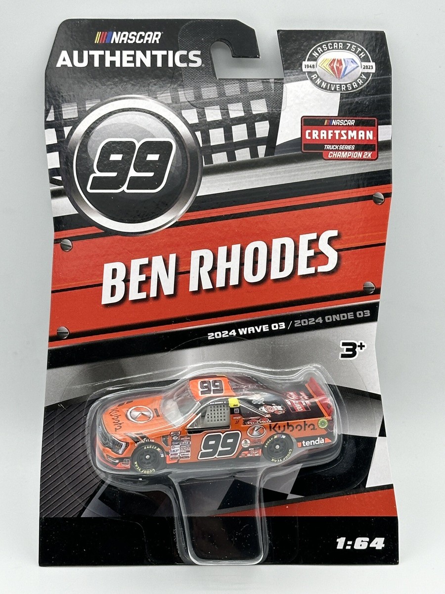 2024 Wave 3 NASCAR Authentics #99 Ben Rhodes 2023 2x Championship