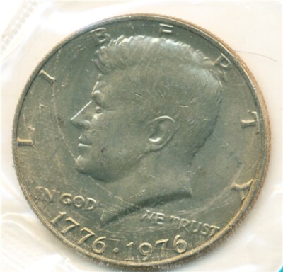 US Coin  1976 P     Kennedy half Dollar  BU  clear fields ............C-10242