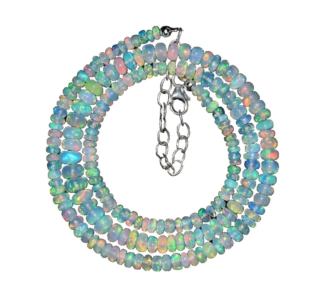 Opal Sterling Silver Beaded Fashion Necklaces & Pendants