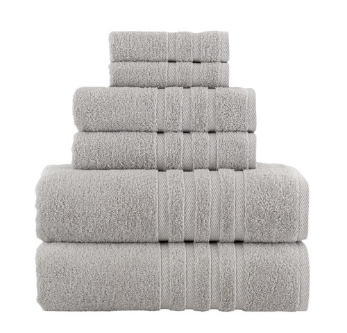 Rosyn Hotel and Spa Quality 6 Piece Bath Towel Set 100% Turkish Cotton Soft - Picture 6 of 44
