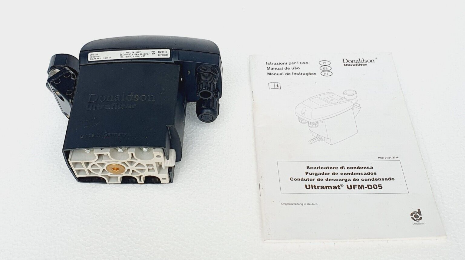 DONALDSON UFMD05 Auto Condensate Drain Valve, 230 PSI, 1/2 NPT NEW