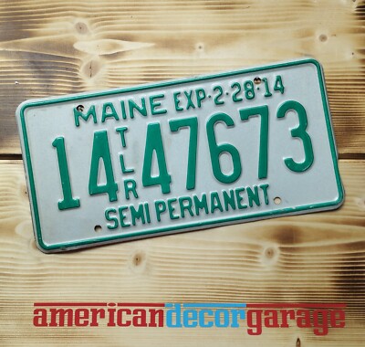 USA Nummernschild/Kennzeichen/license plate/Amerika  * Maine Semi Permanent * 