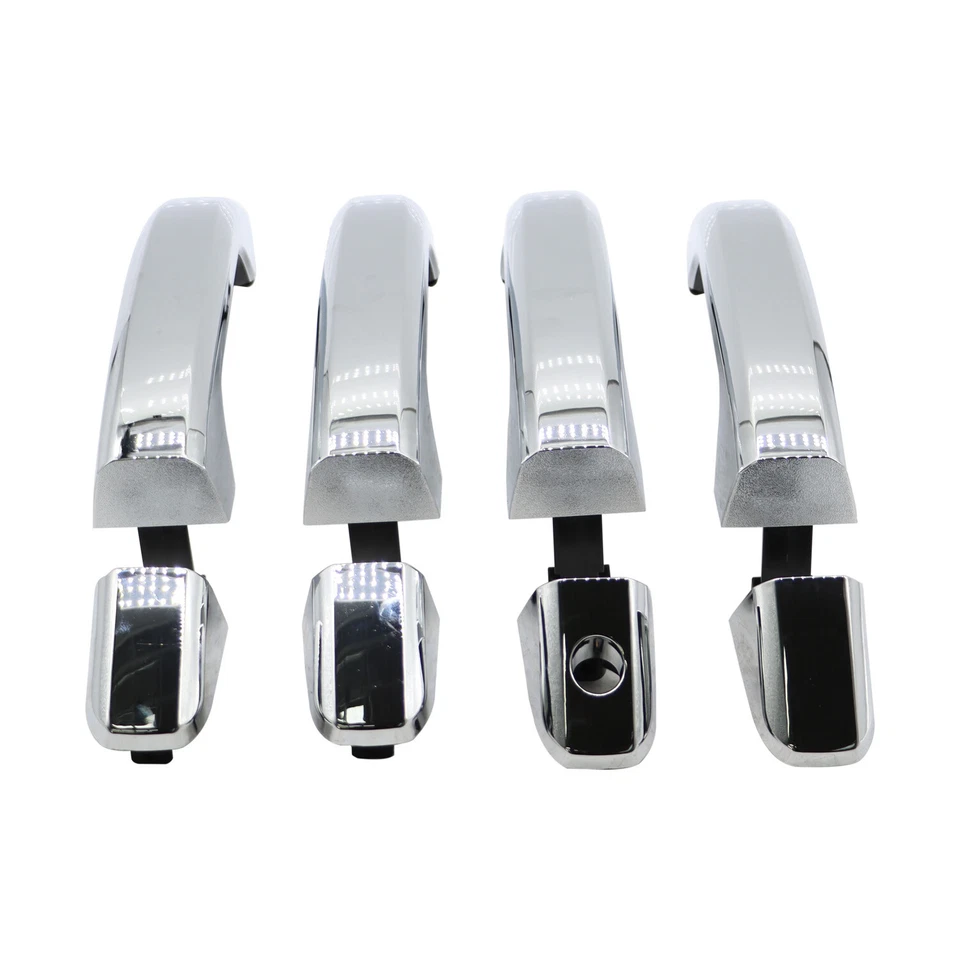2014-2017 Exterior Door Handle Fit For Chevrolet Silverado 1500 Set of 4 Chrome - Изображение 3 из 4