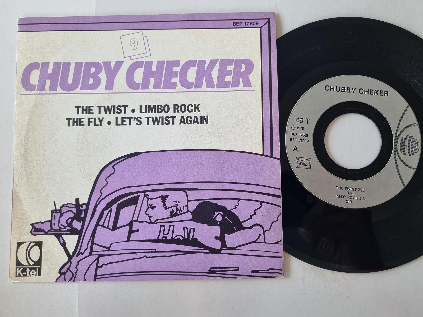 7"" Single Chubby Checker - The Twist/ Limbo Rock/ The fly/ Let's twist again Vin