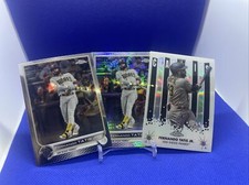 2022 Topps Chrome Fernando Tatis Jr Base + Prism Refractor + New Classics Padres