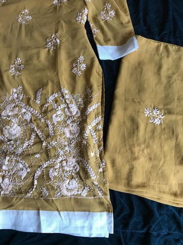 Gorgeous Dress 3 PC Trouser Kameez Dubata Bargain - Picture 2 of 7