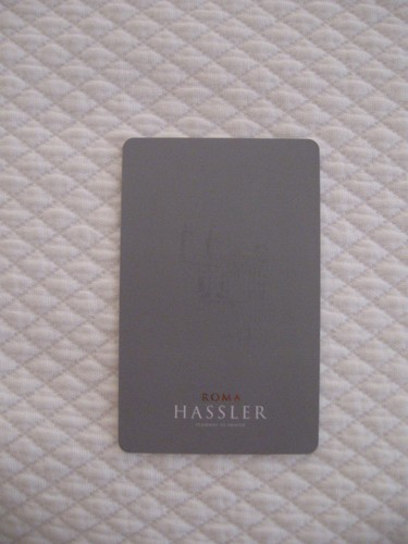 The Hotel Hassler Rome Key Card - 3 3/8