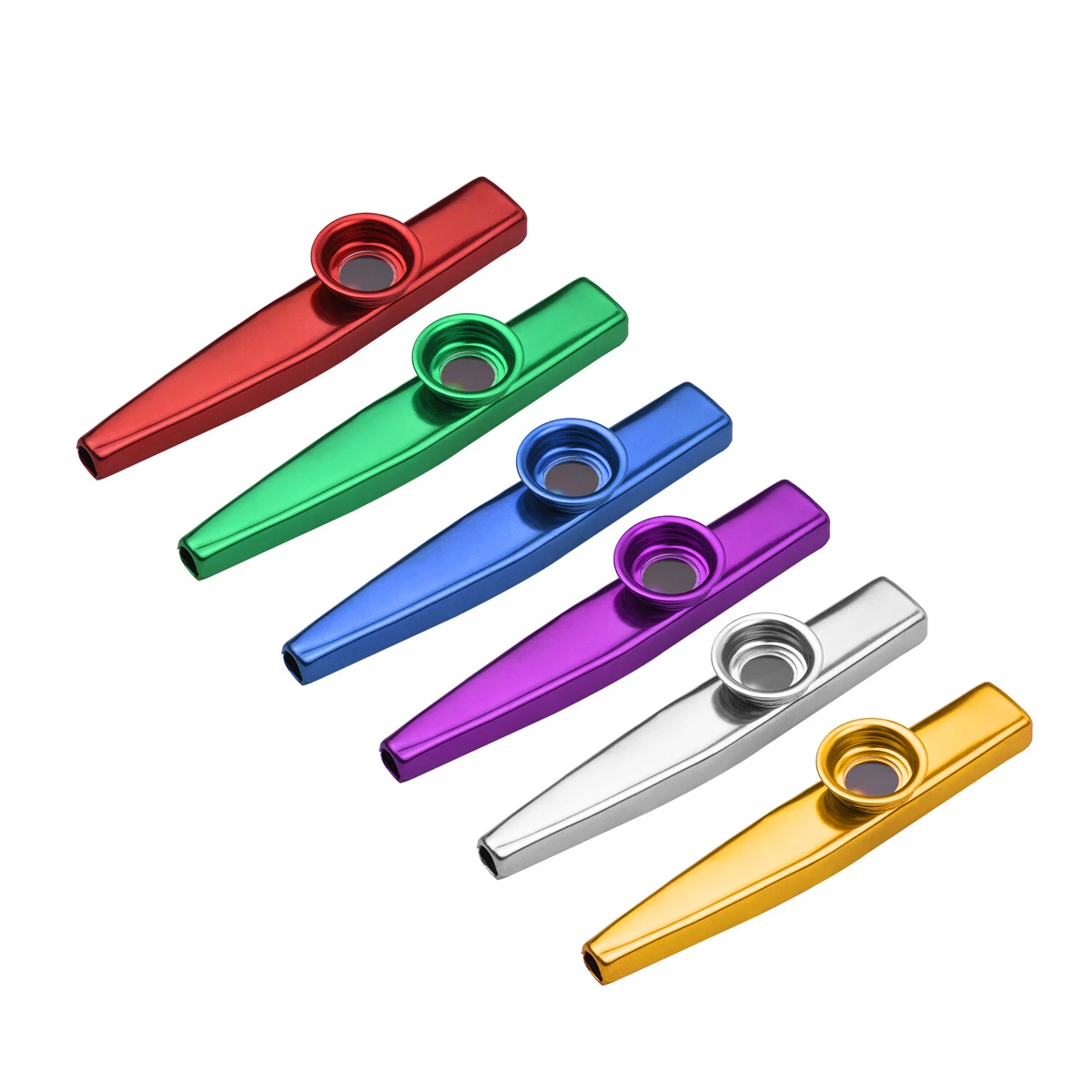 6Pcs Metal Kazoo Mouth Flute Kazoo Toys for Kids Party Gift Musical  Instrument