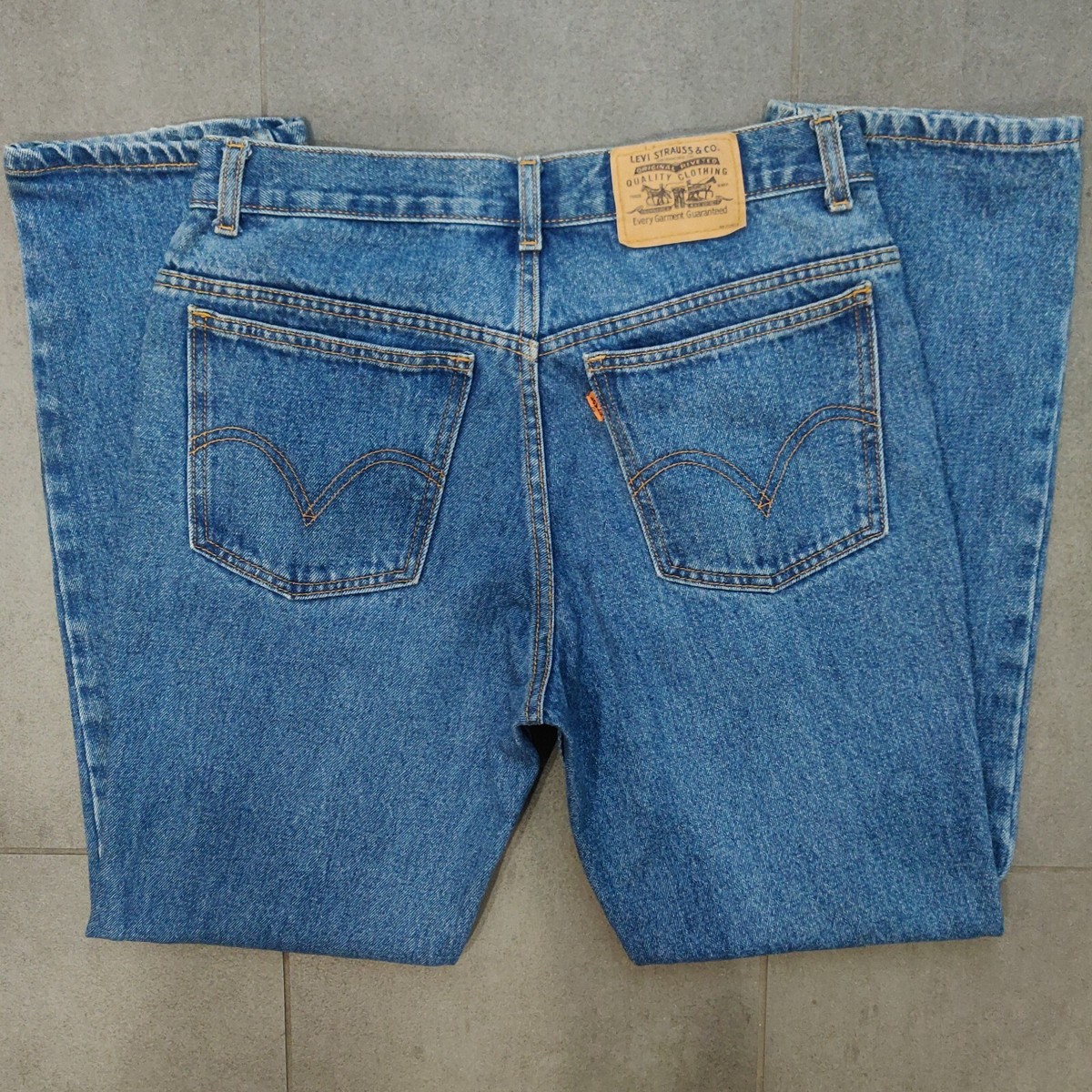 Vintage Y2K Levis 631 Orange Tab Slim Straight Denim Jeans Unisex