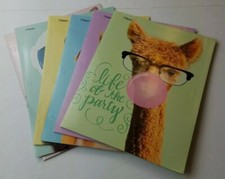 Mead Purrs  Grrrs Folders Variety of Animals on Covers Lot of 6 -3 Hole Punched