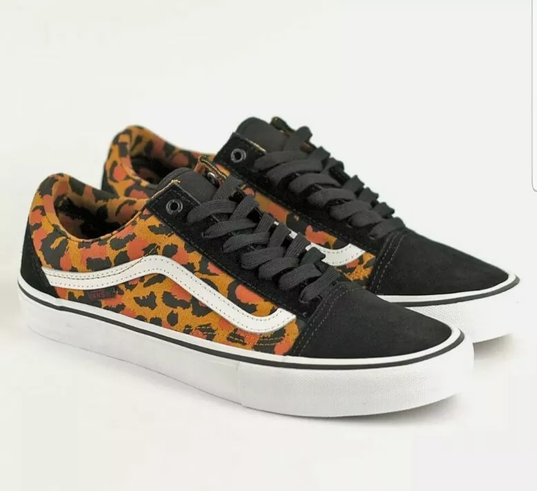 Vans Old Skool Pro Skate Shoes Sneakers UltraCush Leopard Black