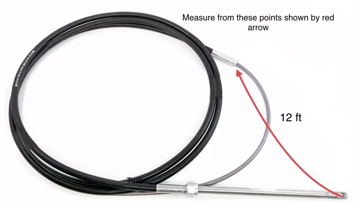 Teleflex Seastar Boat Steering Cable SSC6212 | QC Rotary 12 FT OEM