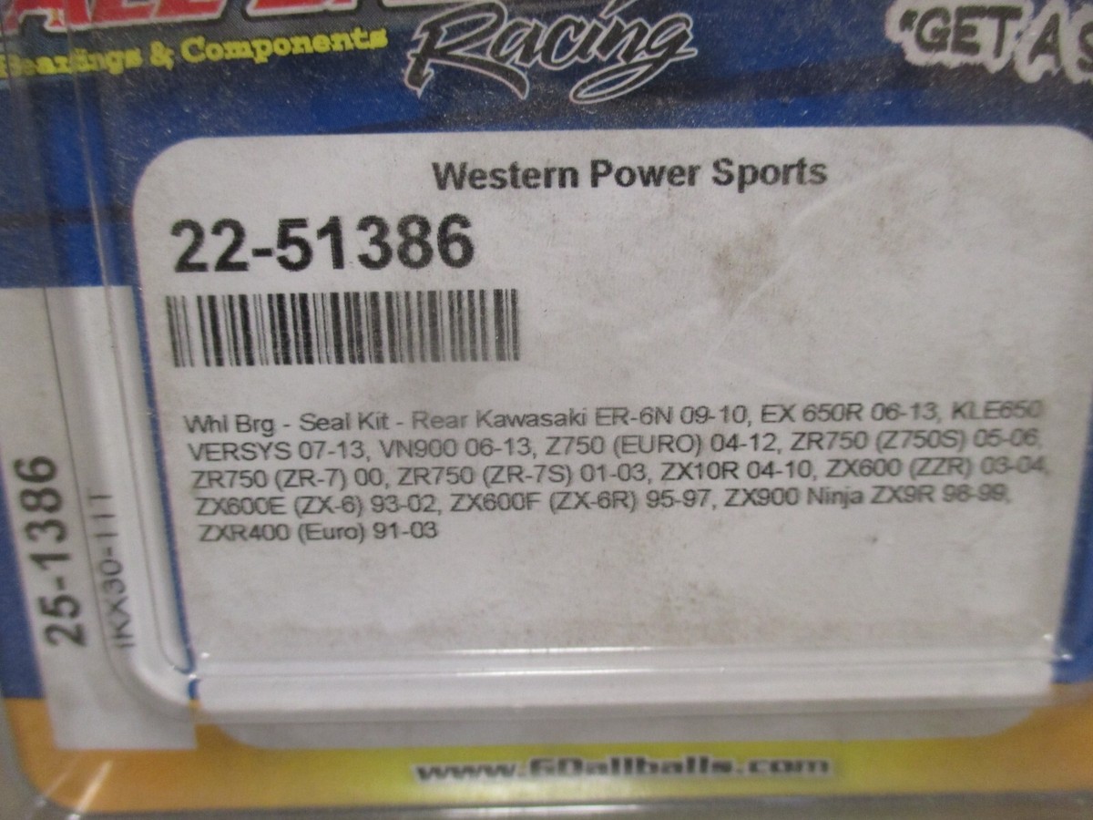 NOS Rear Wheel Seal & Bearing Kit Fits: Kawasaki ZX900 VN900