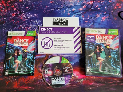Dance Central | Xbox 360 Kinect | Complete In Box with Sensor Calibration Card