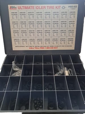 PARTS EXPRESS VCR IDLE TIRE KIT, WITH CASE #400-905 Over 300 pcs. 