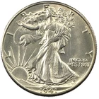 1941-D Denver Walking Liberty Silver Half 50c BU+