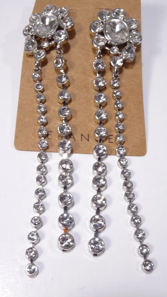 Pendientes Lee Angel Neiman Marcus para mujer cristal oro círculos borla nuevos con etiquetas 110 Foto 2 de 3