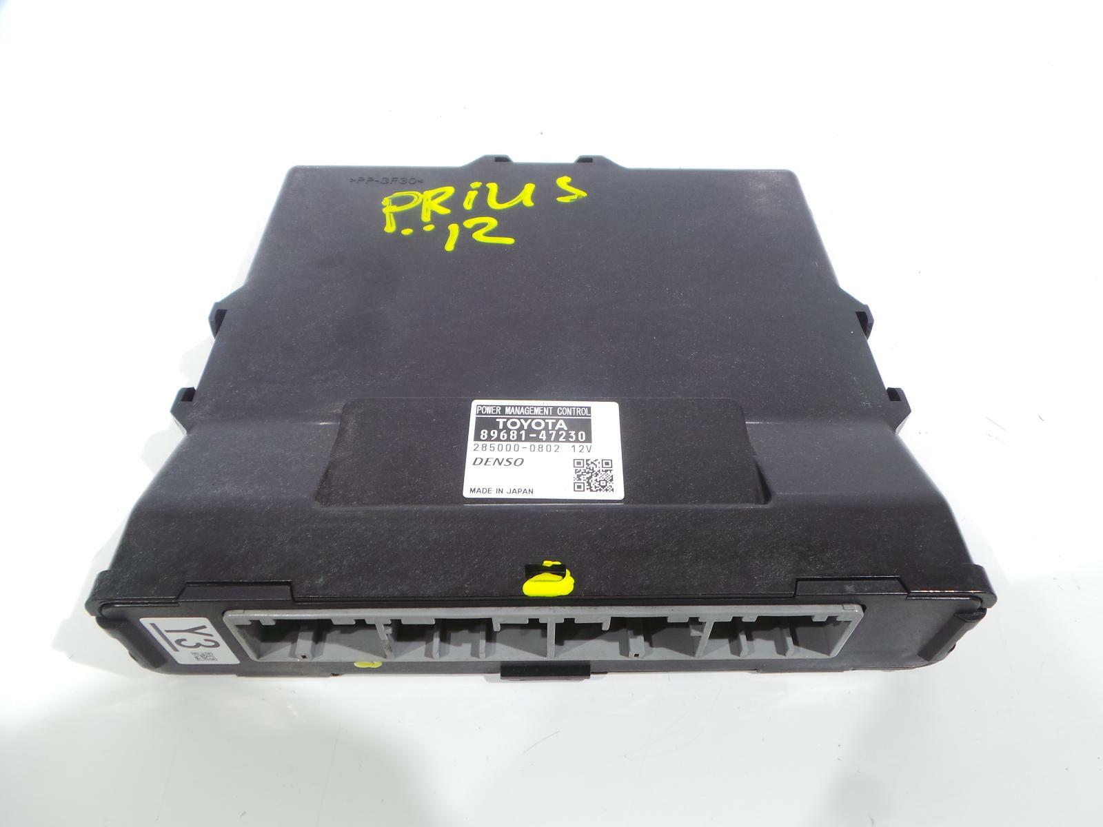2012 TOYOTA PRIUS ECU POWER MANAGEMENT CONTROL MODULE 89681-47230 
