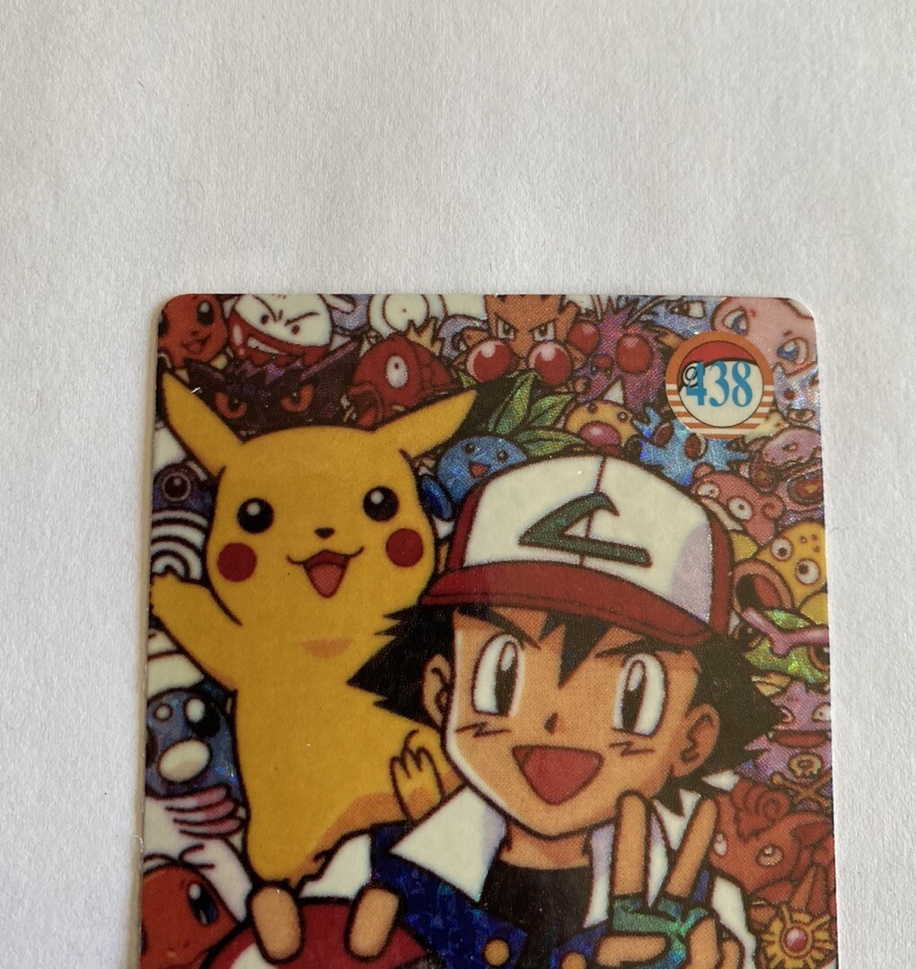Pocket Monsters Pokemon Pocket Monsters Vending Prism Holo Vintage #438 PIKACHU