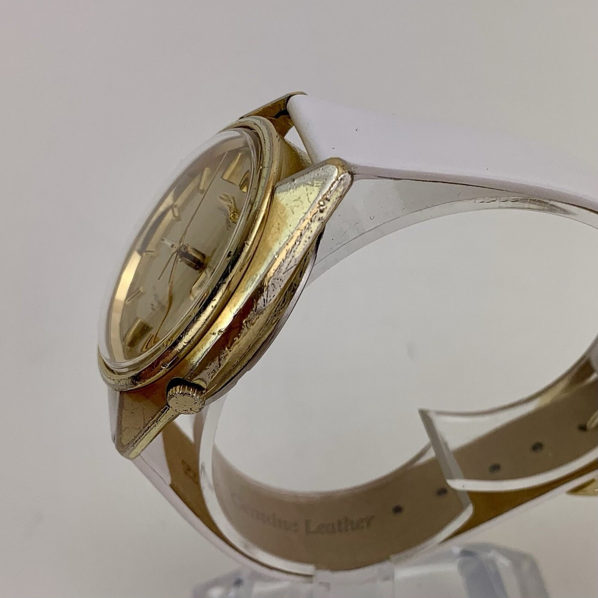 VTG Seiko Automatic Watch Men 1979 Day Date Linen Dial New