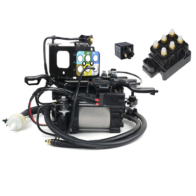 Air Suspension Compressor Pump & Valve Block For Jeep Grand Cherokee 2011-2018
