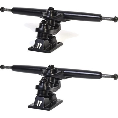 Schwarze Skateboard Trucks, 7'' Aufhänger, 9,72'' Achse, Set inkl. Hardware