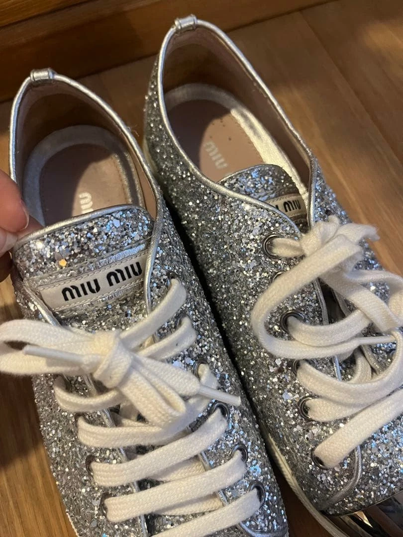 Miu Miu Silver Athletic Shoes for Women for sale | eBay