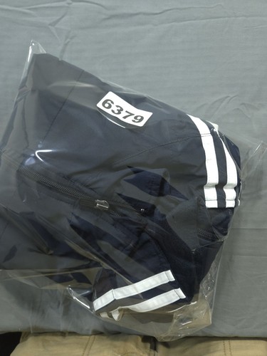 Adidas Jacket Mens Extra Large Blue Track Clima365 Windbreaker Striped - Picture 9 of 9