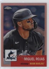 2022 Chrome Platinum Anniversary Rose Gold Refractor 20/75 Miguel Rojas #193 0c2
