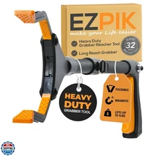 Lightweight 32-Inch Folding Grabber Tool for Seniors - Effortless Trash Pickup