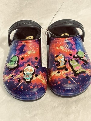 Crocs x Ron English WHIN Lined Clogs - AREA 54 Aliens Universe Teen Kids Size