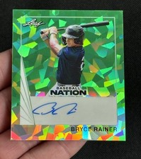 Bryce Rainer 3/3 Auto 1990 Mini - 2026 Leaf Baseball Nation 90A-BR1