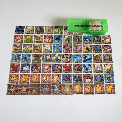 Vintage Pokemon Amada Saikyou Seal Retsuden Lot 310+ Gold Prism