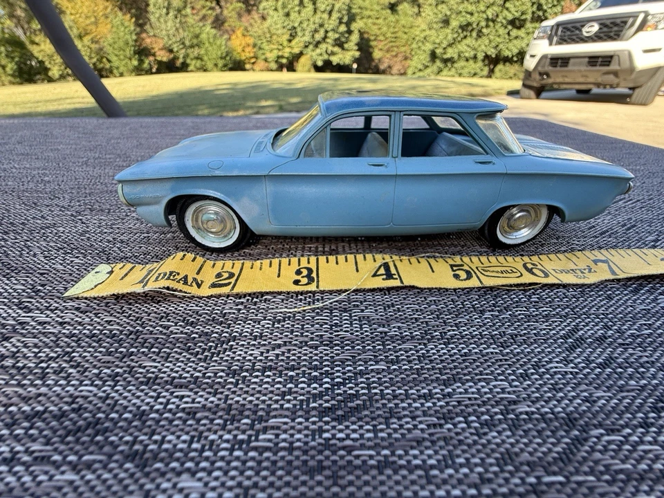 1960 Chevrolet Corvair Dealer Promo Model – 1:32 Scale (Aqua Blue) - Image 3 of 4