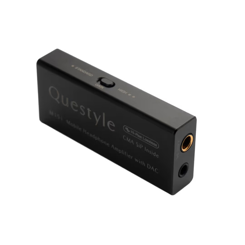 QueStyle M15i Headphone Amplifier Portable DAC USB DAC Amp with Dual-Jack, Porta