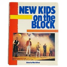 Vintage 1990 New Kids on the Block Boy Band Hardcover Book Fan Made in Italy 90s