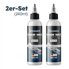 2x Fitgadgets Fahrrad Kettenwachs 240ml - Wac...