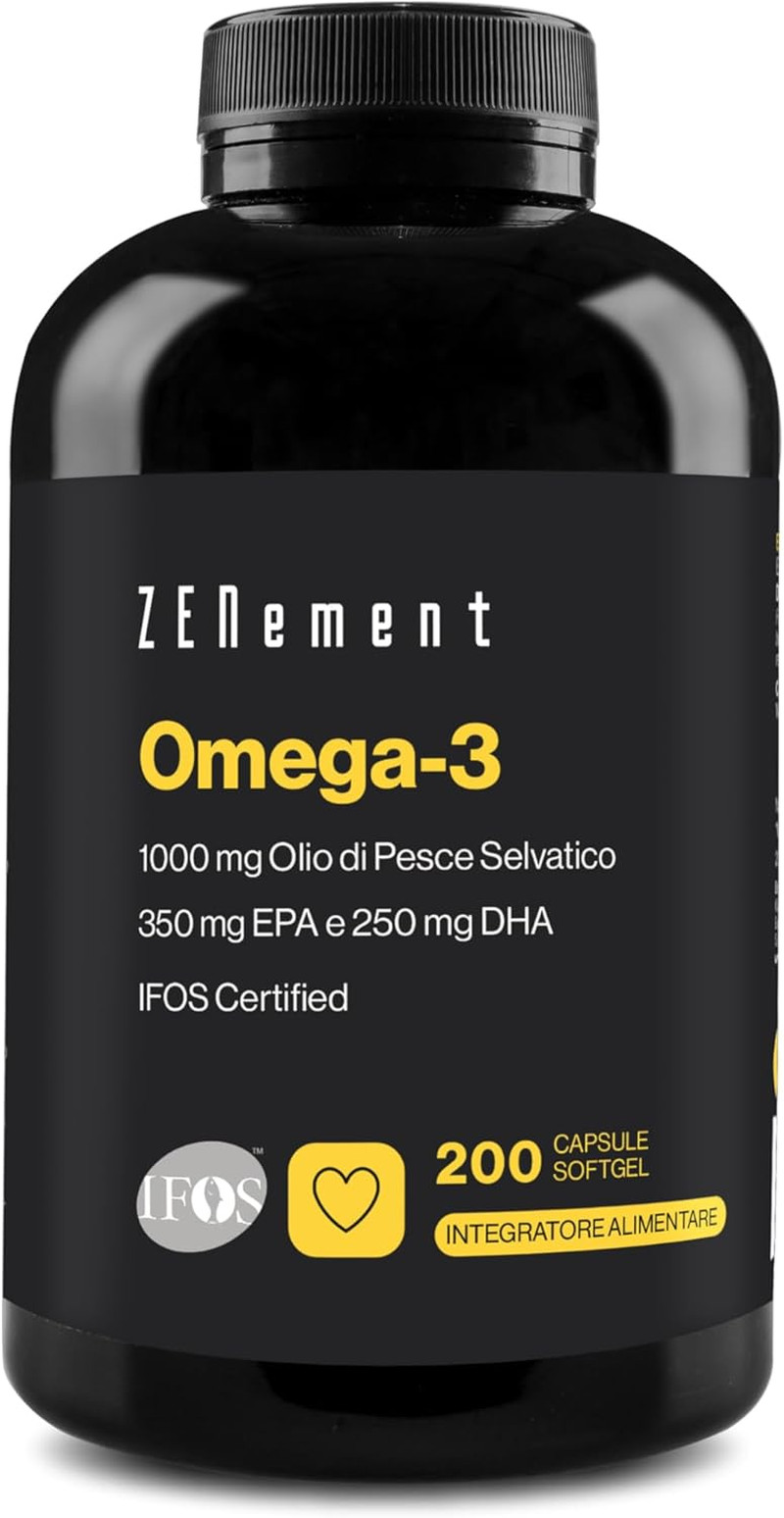 Omega 3 Puro IFOS per la Famiglia - Sicurezza Certificata 2000mg