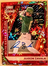 2021 Panini Elite Extra Edition Aaron Zavala #38 Signatures (AU, RC) 1/5 Nm-Mt