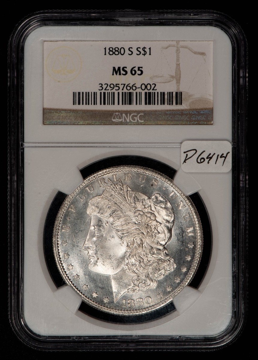 1880-S $1 Morgan Silver Dollar - VAM-55A Doubled 80 Die Chip - NGC