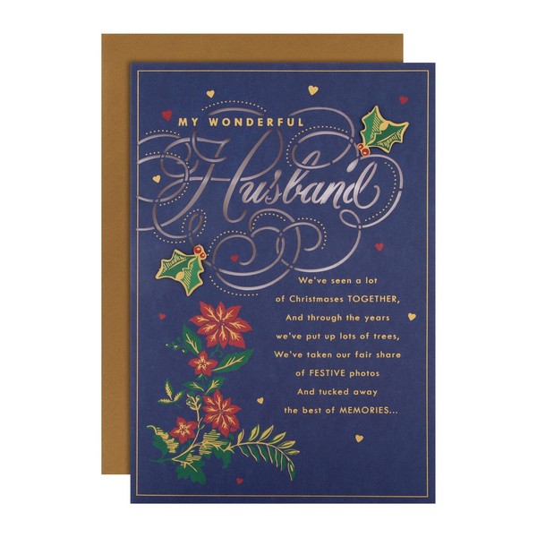 Weihnachtskarte Ehemann Hallmark 15X10 Cm Klassisches Design, GrußKarte-image