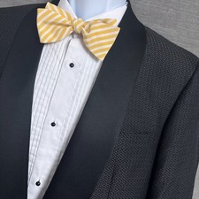 Prestigio Tuxedo Jacket 38R US Black Italy Silk Shawl Evening Formal Wedding