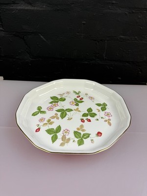 Wedgwood Wilde Erdbeere achteckige große Schale 10'' breit 4 verfügbar