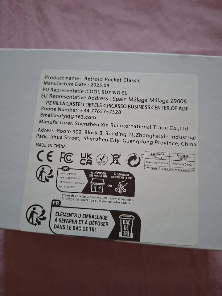 Retroid Pocket Classic Retrogame Console Portatile 6gb 128gb - Immagine 3 di 4