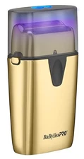 BYLISS PRO BABYLISSPRO UVFOIL UV-DISINFECTING METAL DOUBLE-FOIL SHAVERS - GOLD